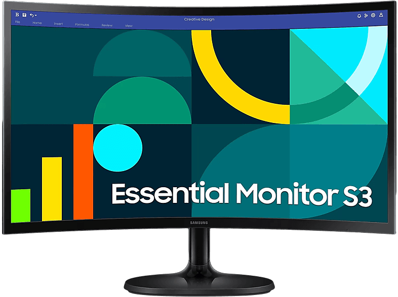 SAMSUNG Essential Monitor S24D360GAUXEN 24'' Ívelt FullHD 100 Hz 16:9 VA LED