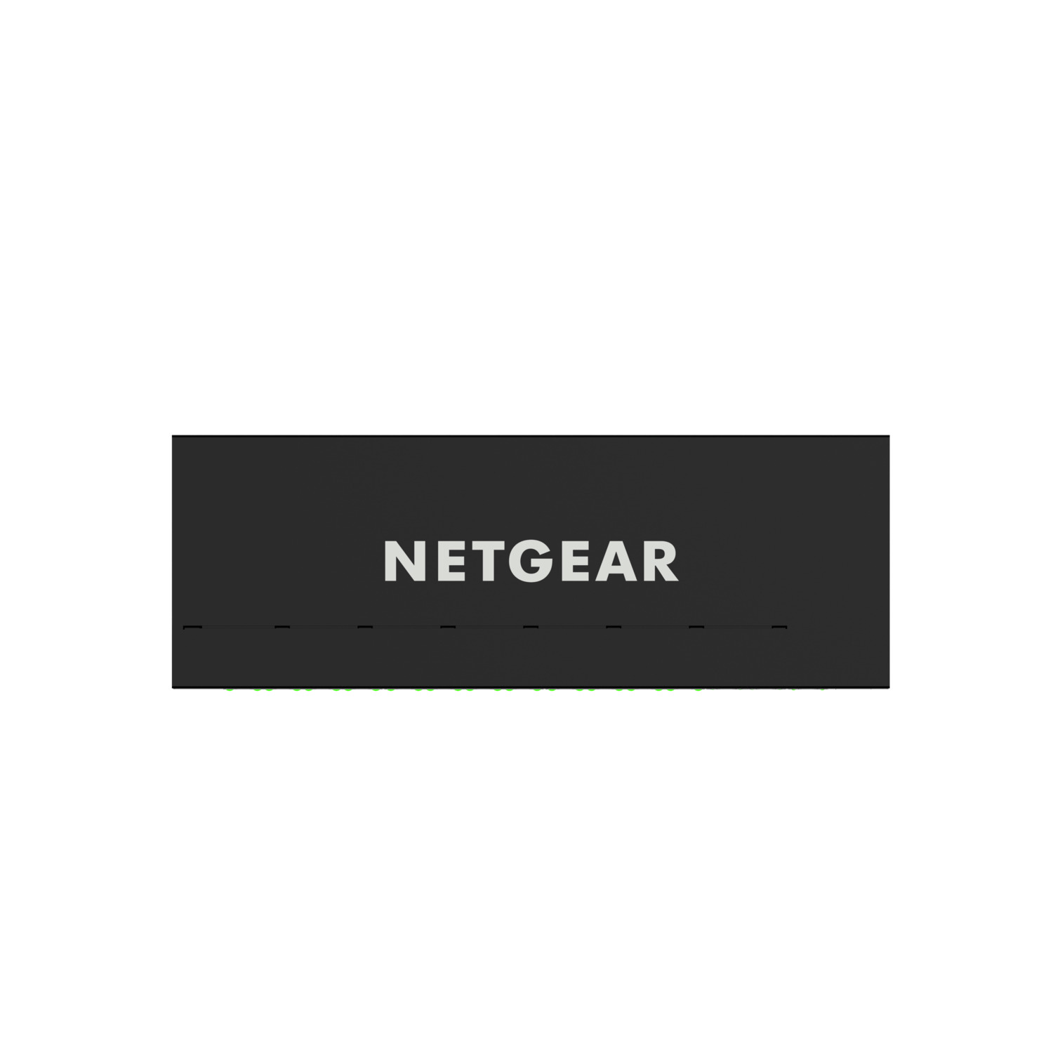 Un appareil réseau NETGEAR noir avec le nom de la marque sur le dessus.