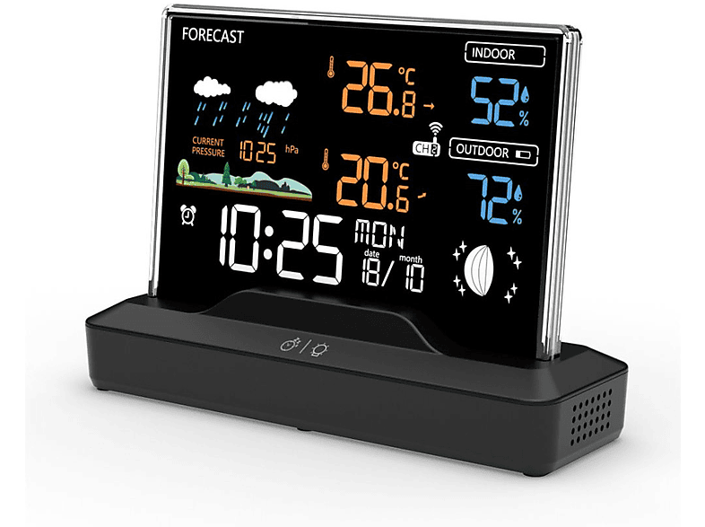 Stacja pogody MANTA Windy MTO100B Czarny – zdjęcie 2