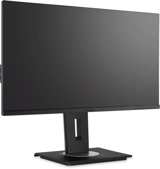 Egy nagy fekete monitor. A kijelző teljesen fekete.