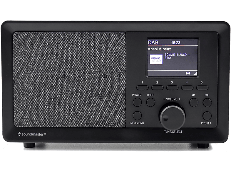 Soundmaster DAB350SW DAB+/UKW-RDS Radio mit Farbdisplay, Senderspeichertasten; DAB+ Radio — Foto 2 von 2