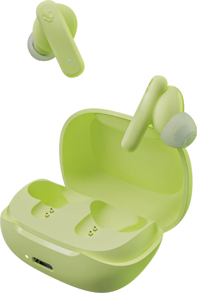 SKULLCANDY SMOKIN BUDS vezeték nélküli TWS Bluetooth fülhallgató mikrofonnal, zöld (S2TAW-R954)