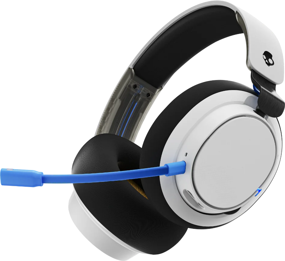 SKULLCANDY SLYR PRO vezeték nélküli fejhallgató mikrofonnal, Bluetooth, 2,4GHZ, fehér-kék (S6SCY-R116)