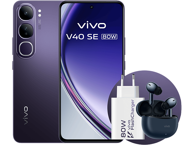 Móvil + Auriculares + Cargador 80W | vivo V40 SE 80W 5G