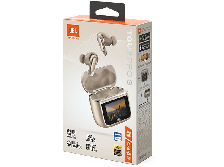 JBL TOUR PRO 3 ラテ Auriculares True Wireless | JBL Tour Pro 3, Sonido espacial 360