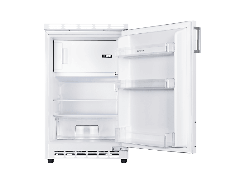 AMICA UKSD 361 951 Unterbau-Kühlschrank, 815 mm Nische Kühlschrank (82 l, E, hoch, Weiß)