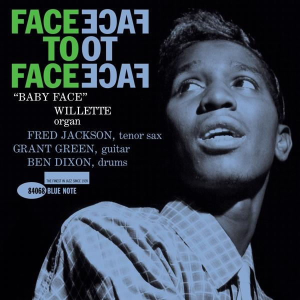 Albumhoes, man kijkt omhoog, tekst: BABY FACE, WILLETTE, FRED JACKSON, jazzmuziek.