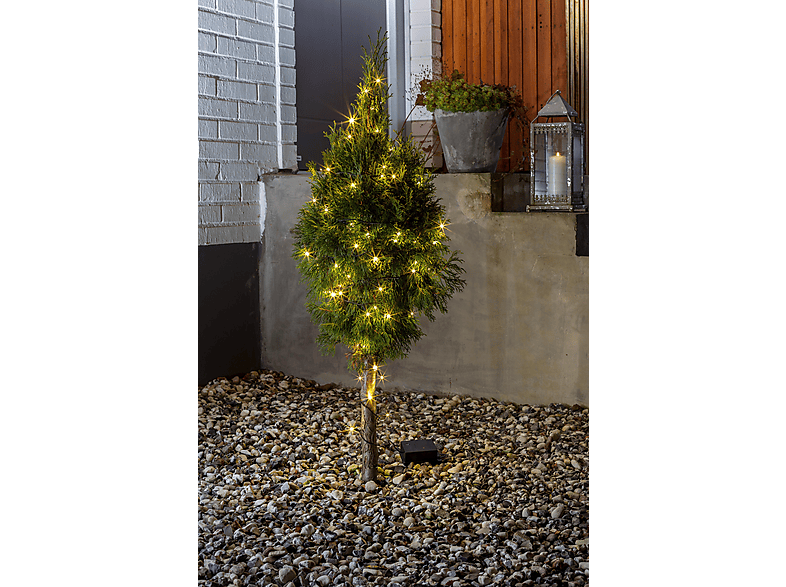 Thumbnail - KONSTSMIDE LED Lichterkette für Außen, Batteriebetrieb, 40er Batterielichterkette, Schwarz, Warmweiß