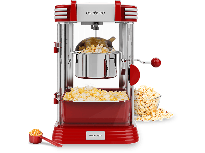 REACONDICIONADO Seminuevo Muy bueno Palomitero - Cecotec Fun&Taste P’Corn Classic, 300 W, Palomitas dulces o saladas, Olla antiadherente, 500ml