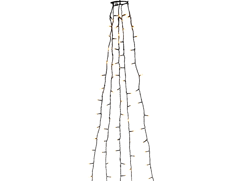 Konstsmide LED-Baummantel – 200 Bernsteinfarbene LEDs Für Den Weihnachtsbaum (IP20, 24V, VDE)