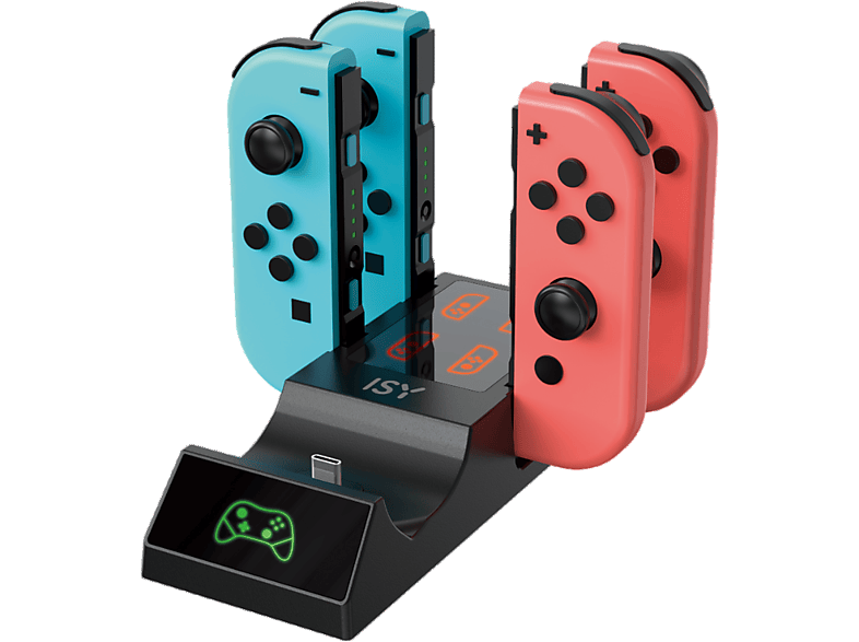 ISY IC-5032, Ladestation für Nintendo Switch Controller, Schwarz