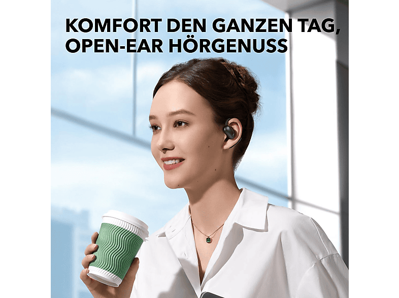 SOUNDCORE BY ANKER Aerofit 2, Open-ear Kopfhörer Bluetooth Schwarz