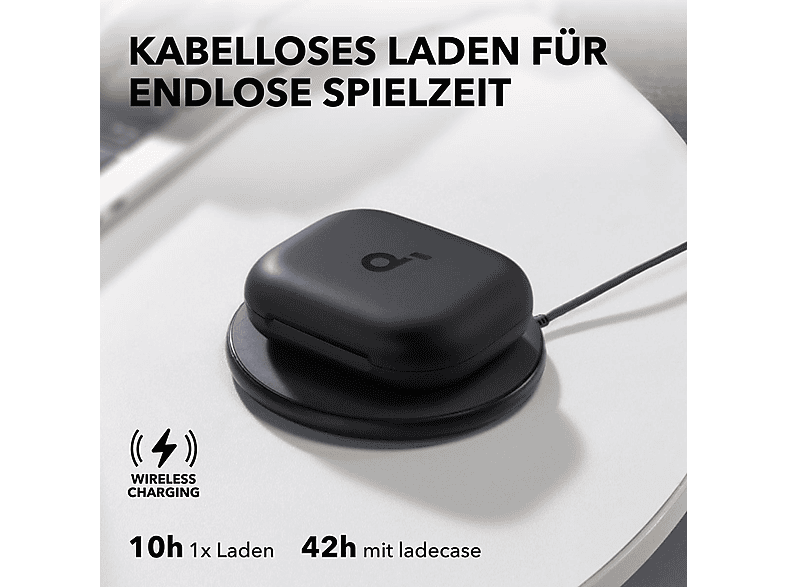 Anker Soundcore AeroFit 2 Kabellose Open-Ear Earbuds mit anpassbarem Halt, Schwarz; Bluetooth Kopfhörer — Foto 5 von 5