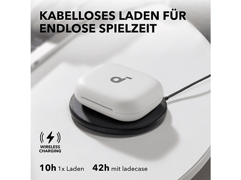 Anker Soundcore AeroFit 2 Kabellose Open-Ear Earbuds mit anpassbarem Halt, Weiß; Bluetooth Kopfhörer — Foto 5 von 5