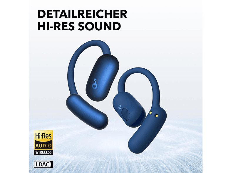 SOUNDCORE BY ANKER Aerofit 2, Open-ear Kopfhörer Bluetooth Blau