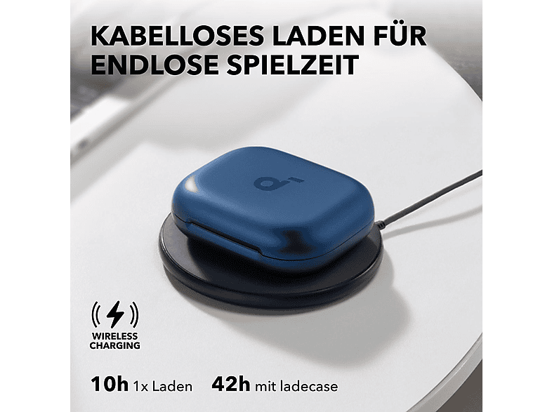 Anker Soundcore AeroFit 2 Kabellose Open-Ear Earbuds mit anpassbarem Halt, Blau; Bluetooth Kopfhörer — Foto 5 von 5