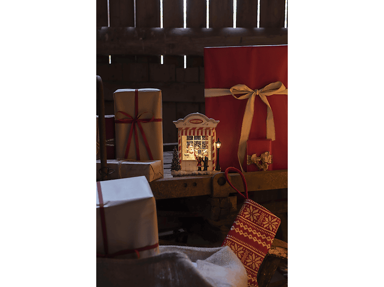 Thumbnail - KONSTSMIDE LED "Süßigkeitenshop", wassergefüllt Leuchtdekoration, Weiß, Warm Weiß