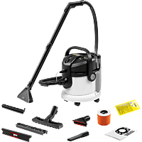 MediaMarkt KARCHER SE 4 Stofzuiger met zak Wit aanbieding