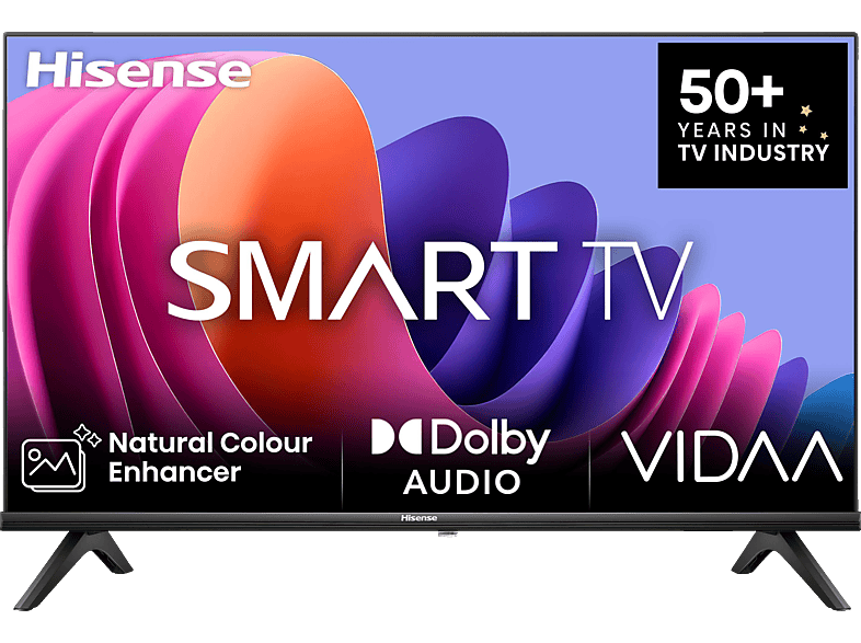HISENSE 40A4K LED TV (Flat, 40 Zoll / 101 cm, Full-HD, SMART TV, VIDAA U6)