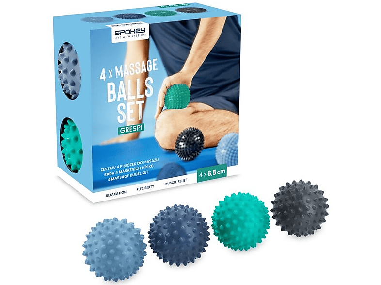 Piłeczka sensoryczna SPOKEY Grespi 6,5cm 4szt.