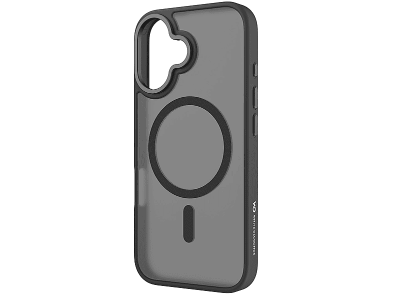 WHITE DIAMONDS Hybrid Case, Backcover, Apple, iPhone 16, Schwarz