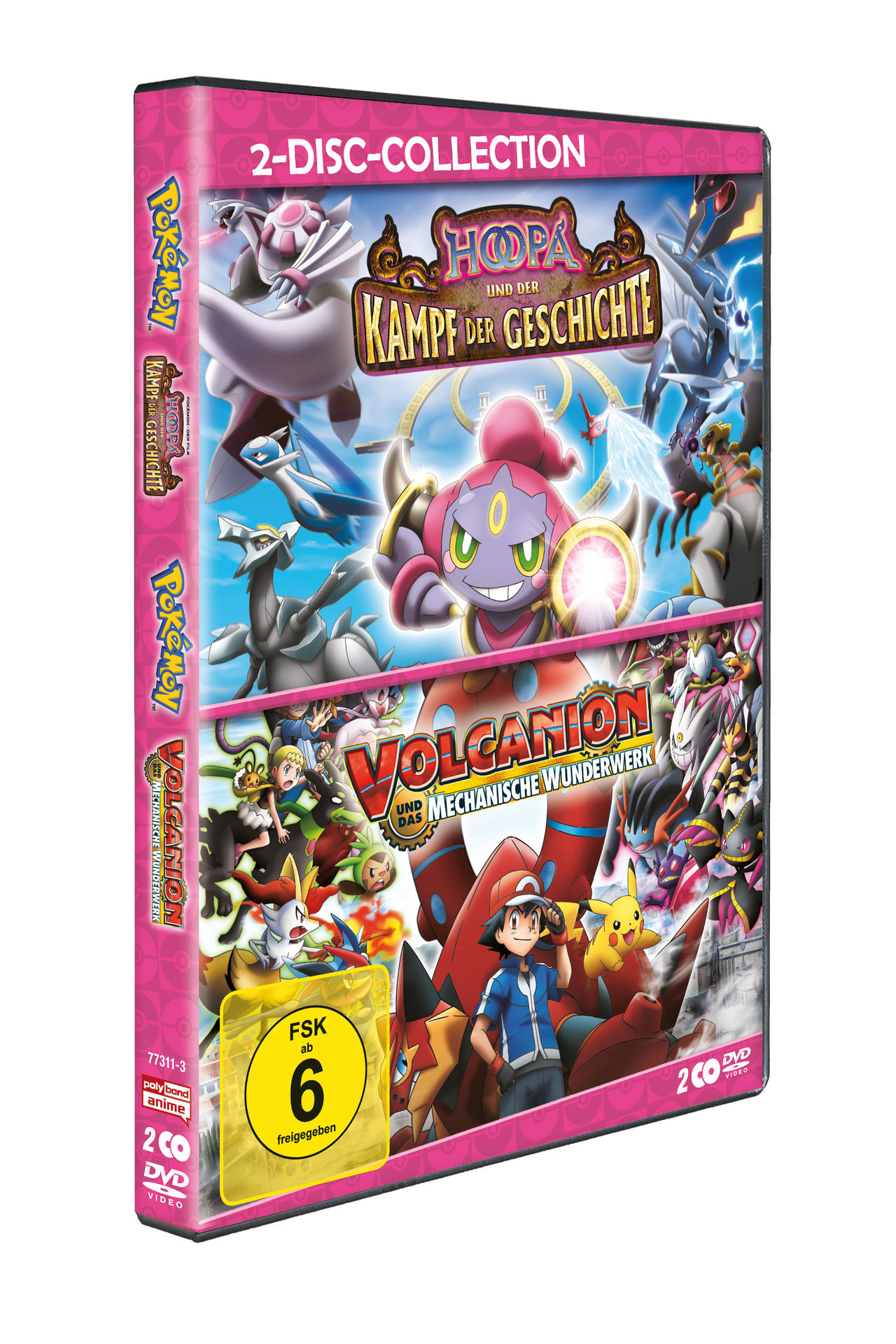 Pokemon DVD-Cover: Hoopa und der Kampf der Geschichte.