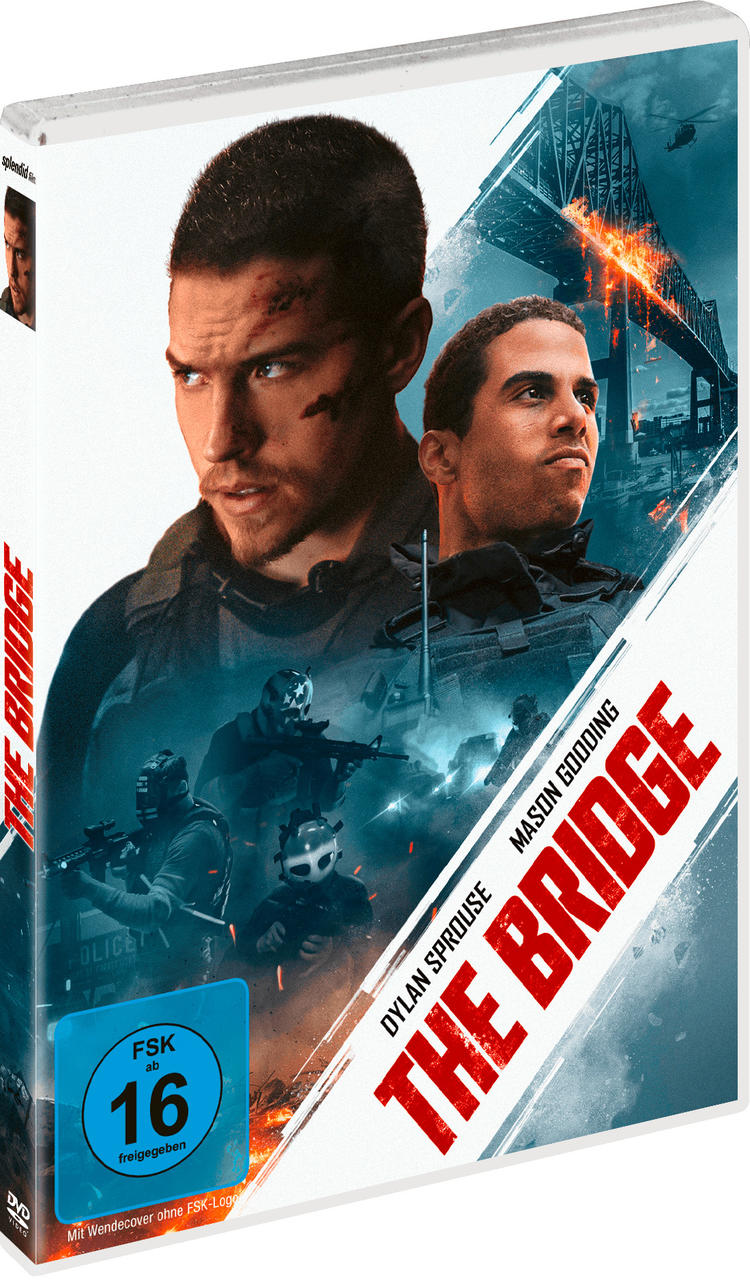 DVD-Hülle des Films The Bridge. Zwei Männer sind vorne.