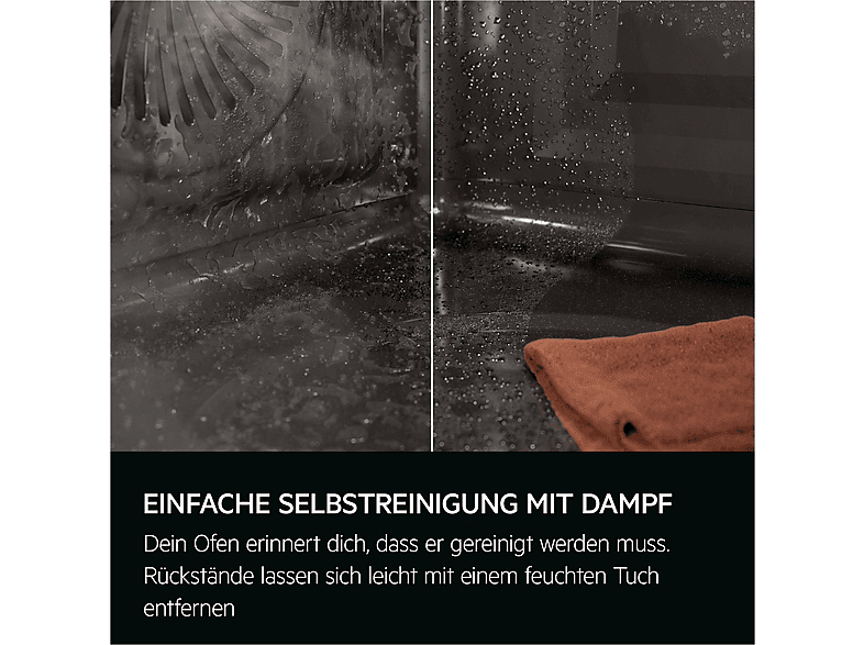 Thumbnail - AEG TB8SB73ZAB, Einbaubackofen (Einbaugerät, 70 l, 595 mm breit), Serie 8000, Dampfgarfunktion