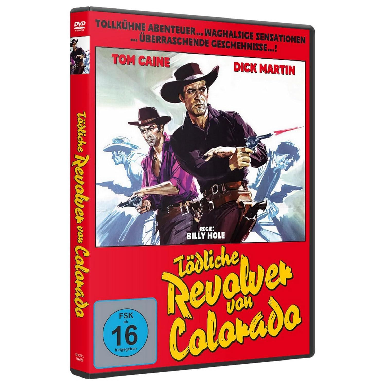 DVD-Cover mit zwei Männern in Cowboy-Kleidung, die Waffen halten.