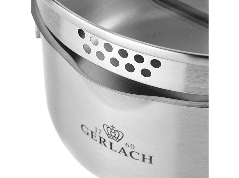 Garnek GERLACH Ambiente 10 L Srebrny – zdjęcie 2