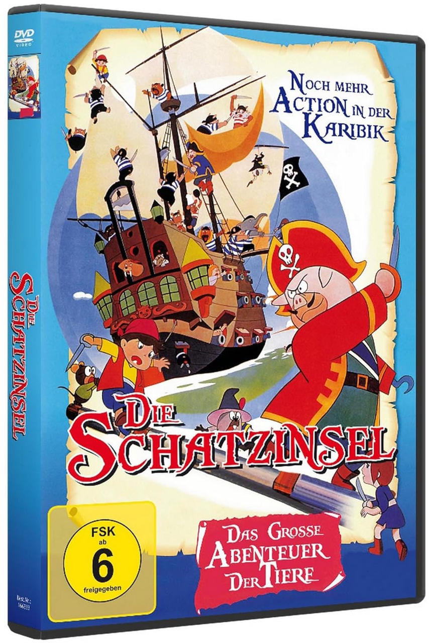 DVD-Cover des Animationsfilms, Die Schatzinsel.