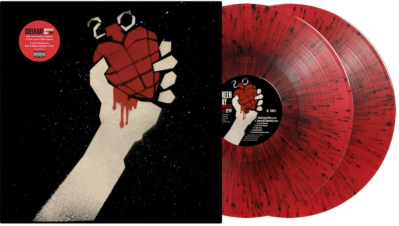 Green Day - American Idiot (20th Anniversary) (Limited Red & Black Splatter Vinyl) (Vinyl LP (nagylemez))