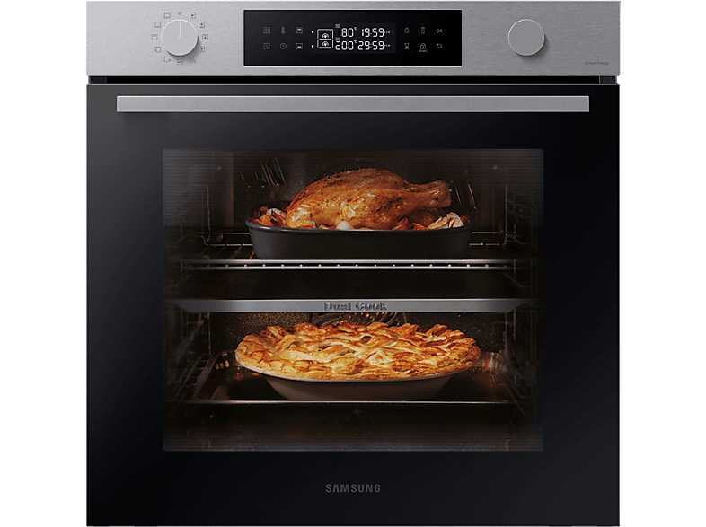 REACONDICIONADO Seminuevo Excelente Horno - Samsung NV7B4450VAS/U1, Multifunción, Pirolítico, 76 l, 59.5 cm, Dual Cook, WiFi, Inox