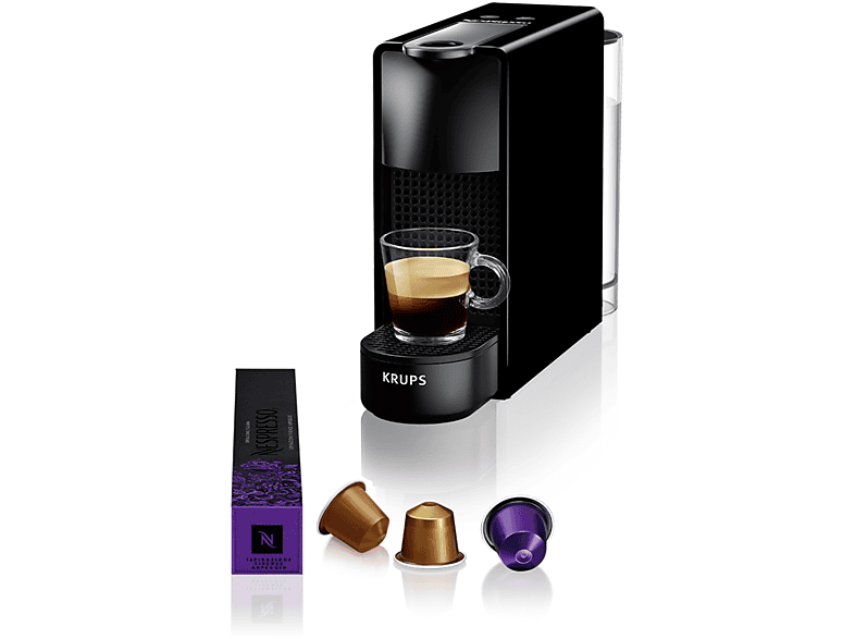 KRUPS XN1108 Nespresso Essenza Mini Kapselmaschine Schwarz