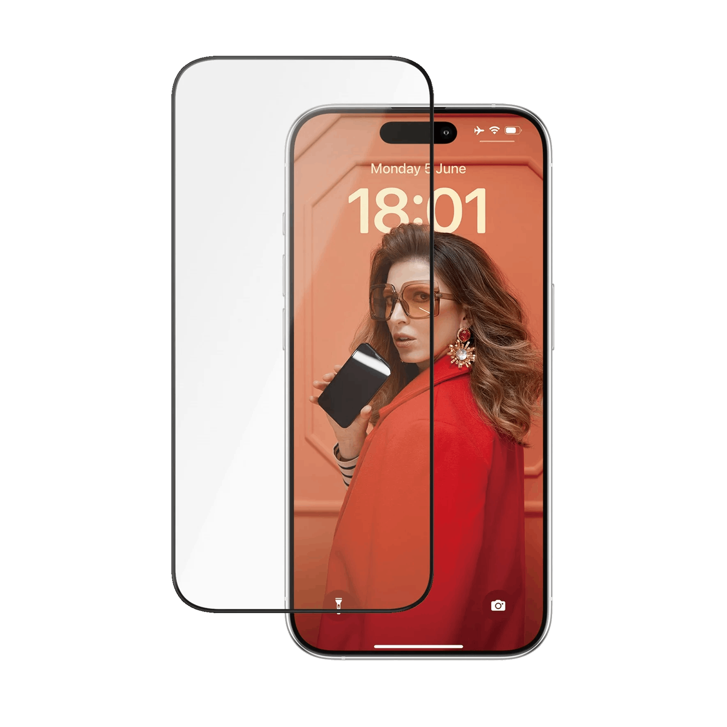 PANZERGLASS Protection d'écran Ceramic Ultra-Wide Fit iPhone 15 Pro (2838)