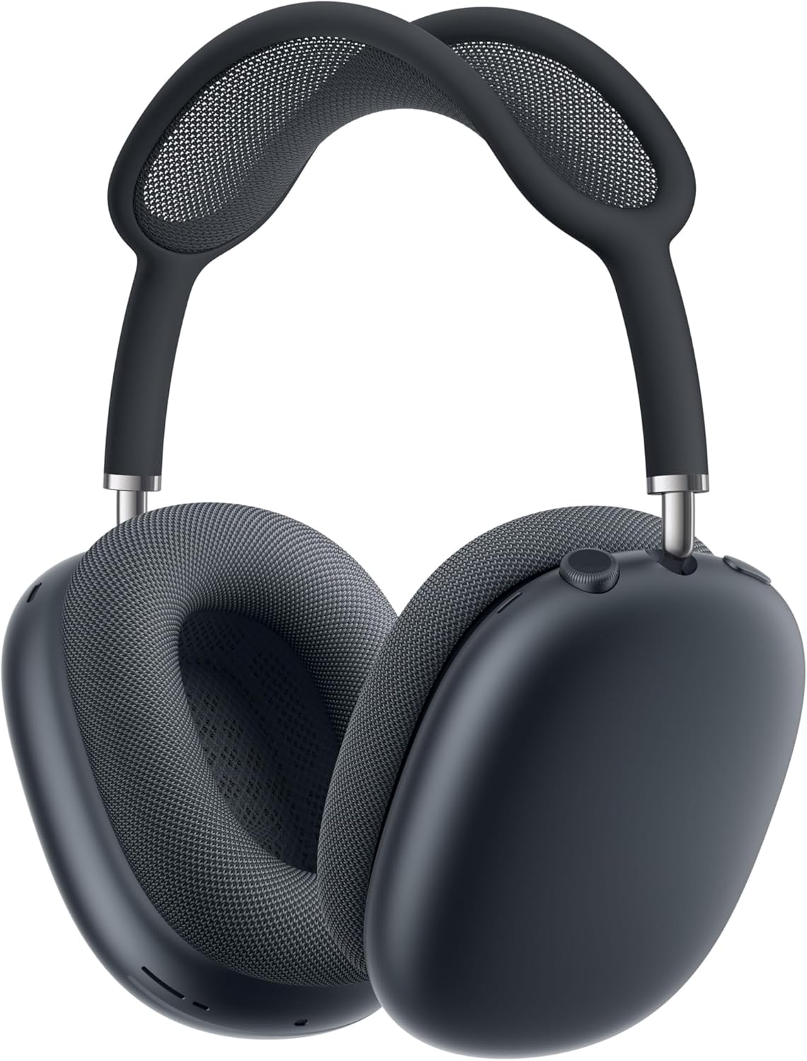 Auriculares Apple AirPods Max de color gris oscuro con diadema y almohadillas de malla.