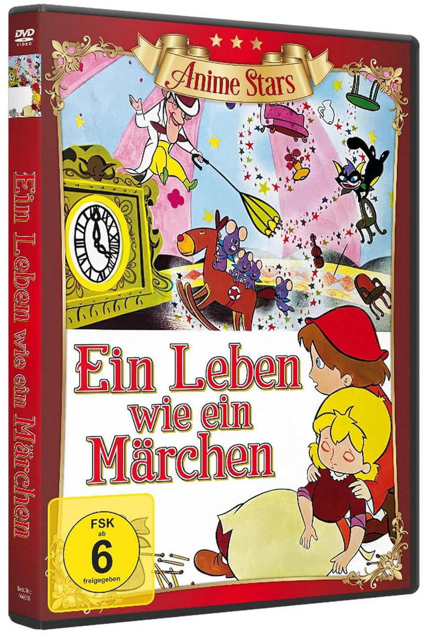DVD-Hülle mit einem Cartoonbild eines Jungen, eines Mädchens und anderer Figuren.