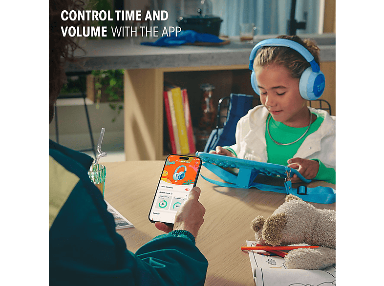 Thumbnail - JBL Junior 470NC, Over-ear Kopfhörer Bluetooth Blau