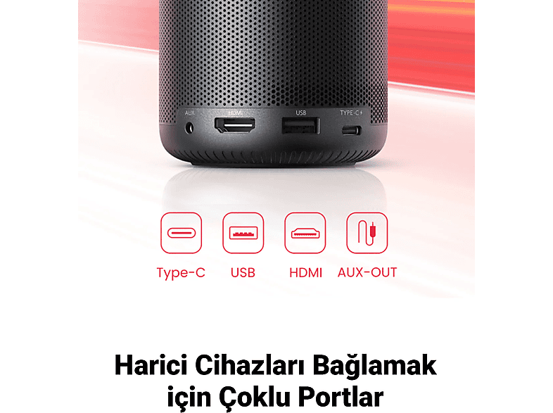ANKER Nebula Capsule 3 Akıllı Taşınabilir Projeksiyon Cihazı Siyah
