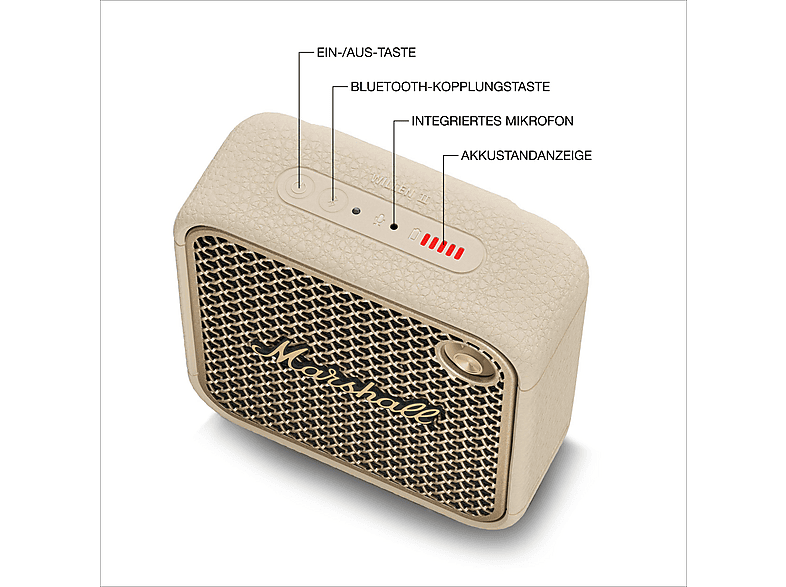 Marshall Willen II Bluetooth Lautsprecher, Cream — Foto 5 von 5