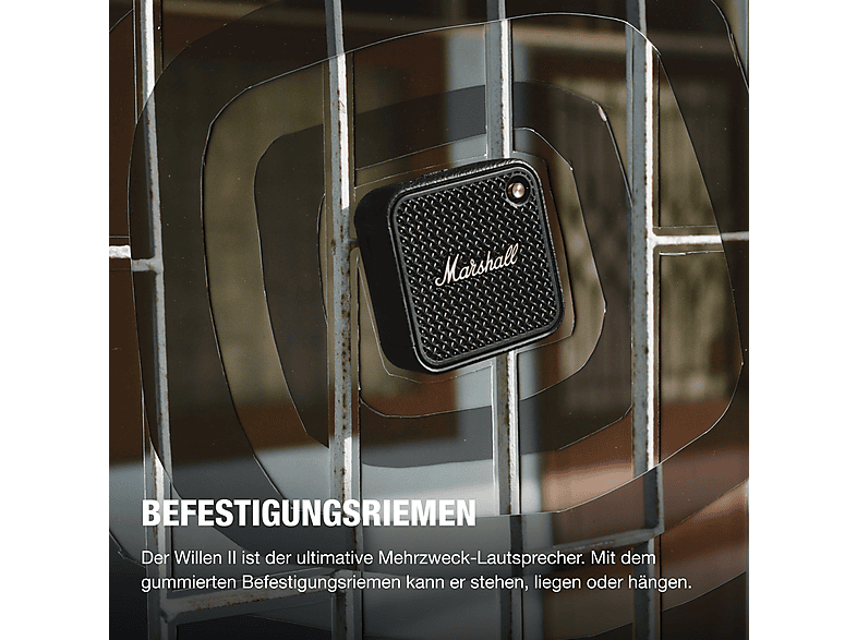 Marshall Willen II Bluetooth Lautsprecher, Black & Brass — Foto 4 von 5