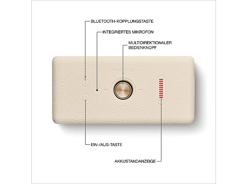 Marshall Emberton III Bluetooth Lautsprecher, Cream — Foto 5 von 5