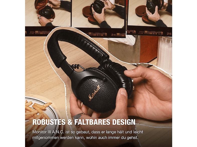 Marshall Monitor III A.N.C. Over-ear-Bluetooth Kopfhörer, Black — Foto 4 von 5