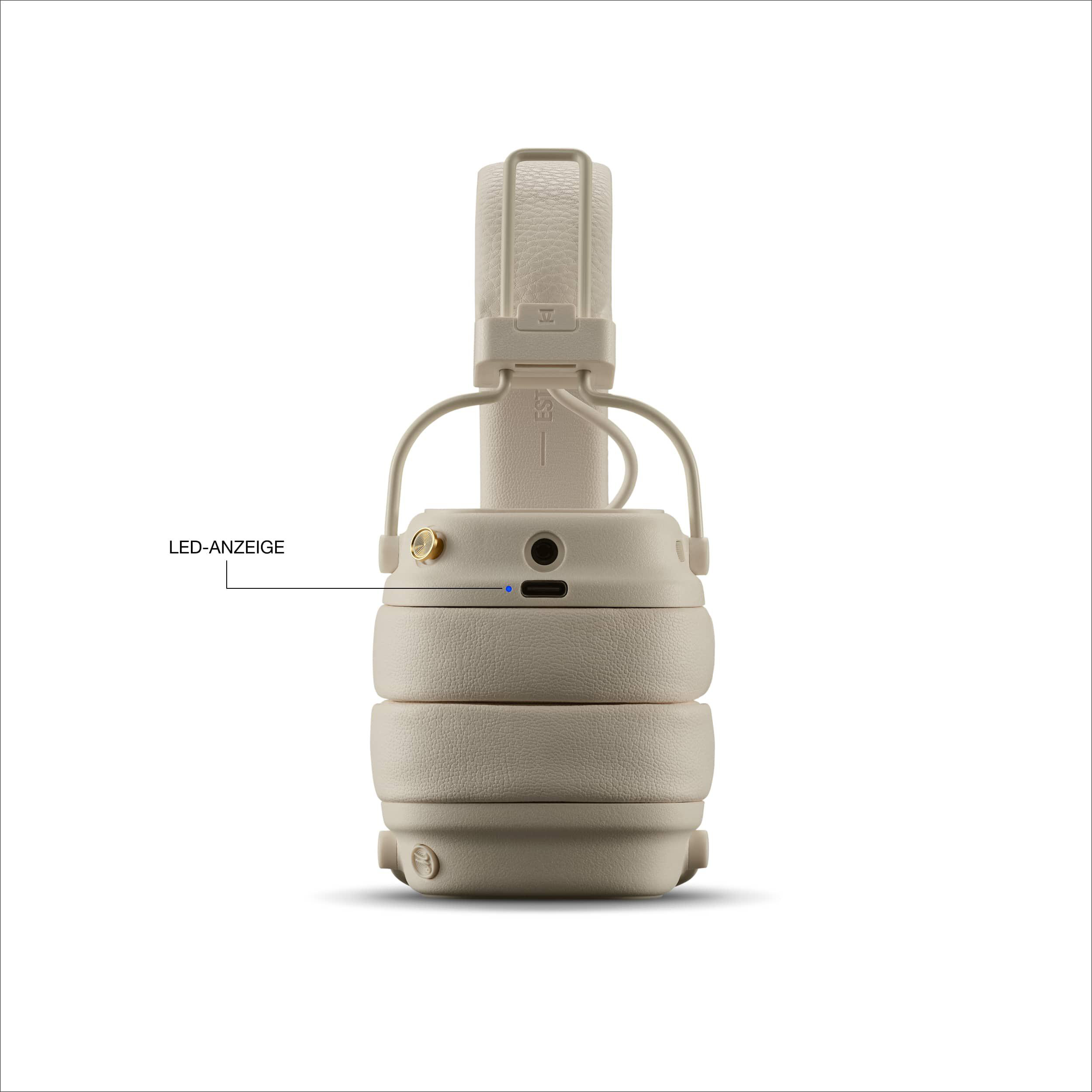 MARSHALL Major V Kopfhörer On Ear, Cream | MediaMarkt