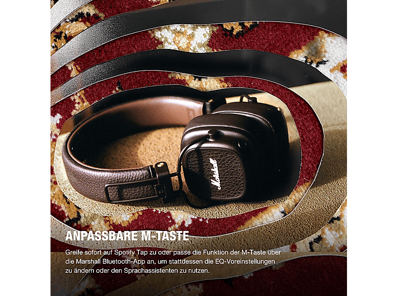 Marshall Major V Kopfhörer On Ear, Brown — Foto 4 von 5