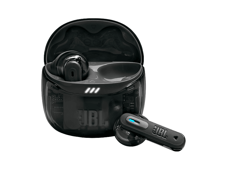 JBL Tune Flex 2 Ghost Edition, In-ear Kopfhörer Bluetooth Transparent Schwarz