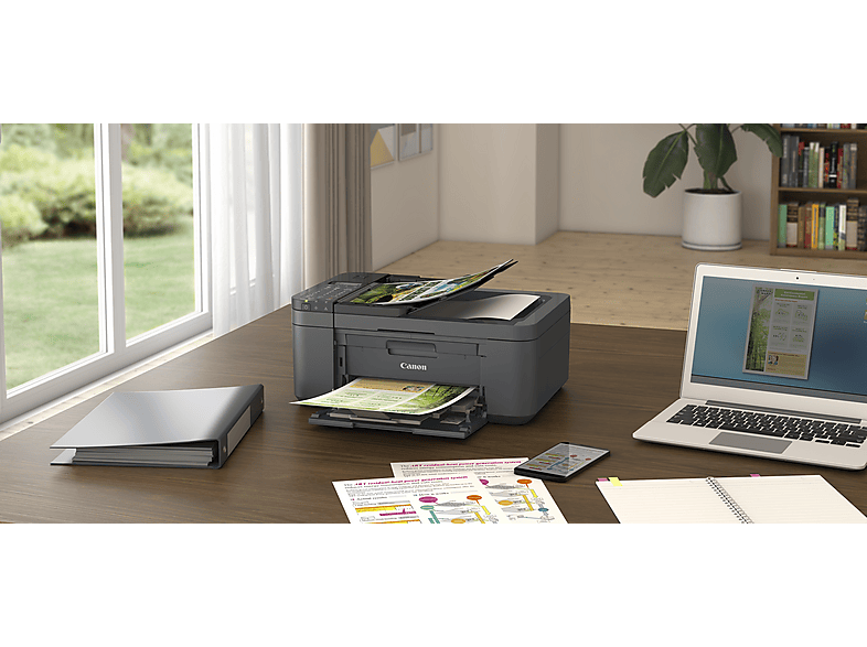 CANON Pixma TR4755i Multifunktionsdrucker, WLAN, Duplexeinheit (für beidseitigen Druck), A4, A5, Schwarz — Foto 3 von 3