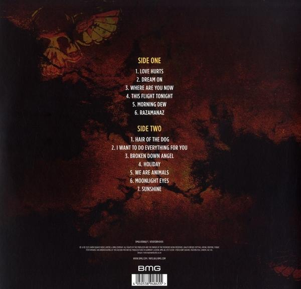 Album borító dal listával: Egyik oldal és Másik oldal, alul BMG logó.