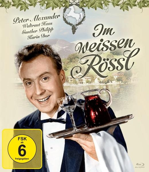 Filmcover mit Mann im Smoking und Wein-Tablett.