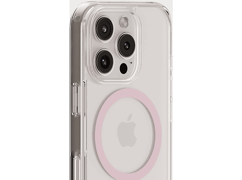 Thumbnail - HOLDIT Magsafe Case, Backcover, Apple, iPhone 16 Pro, Pink/Transparent